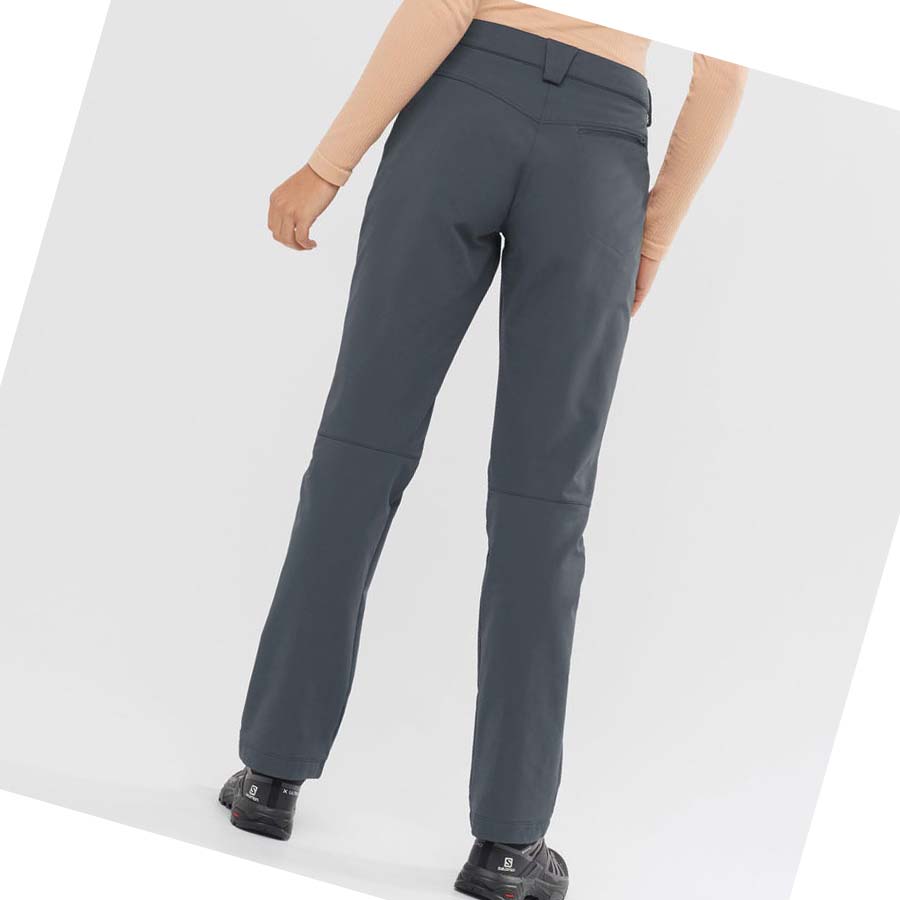 Pantalones Salomon WAYFARER STRAIGHT WARM Mujer Grises | MX 2394QMA